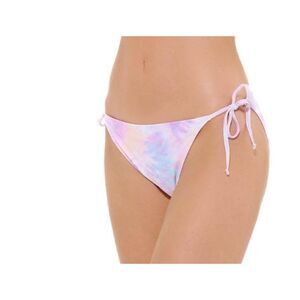 Juniors' Ninety-Nine Degrees Tie Dye Side-Tie Hipster Swim Bikini Bottoms